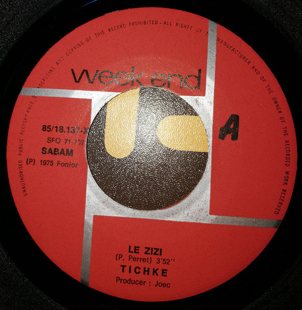Tichke : Le Zizi (7", Single)