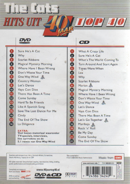 The Cats : Hits Uit 40 jaar Top 40 (DVD, Comp, PAL, 4:3 + CD, Comp)