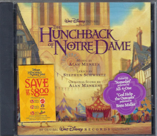 Alan Menken, Stephen Schwartz : The Hunchback Of Notre Dame (An Original Walt Disney Records Soundtrack) (CD, Album)