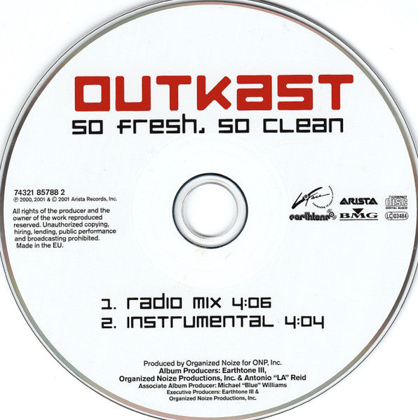 Outkast : So Fresh, So Clean (CD, Single)