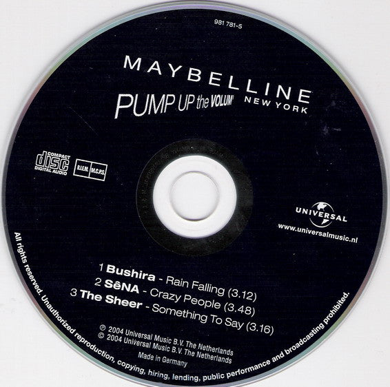 Various : Maybelline New York - Pump Up The Volum' (CD, Single)