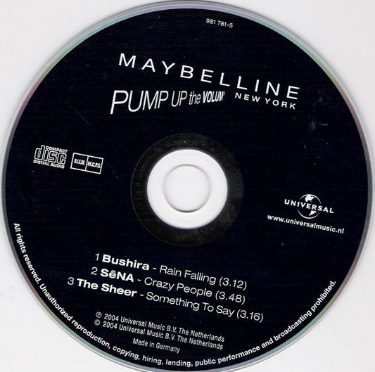 Various : Maybelline New York - Pump Up The Volum' (CD, Single)