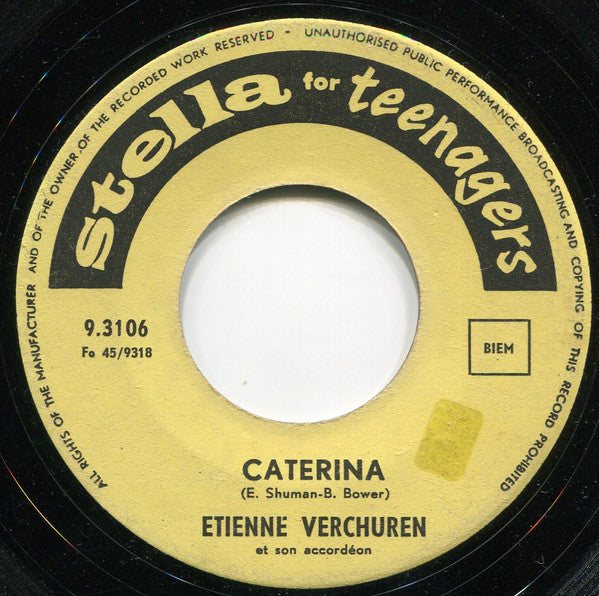 Etienne Verschueren : Caterina (7")