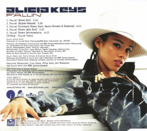 Alicia Keys : Fallin' (CD, Maxi, Enh)