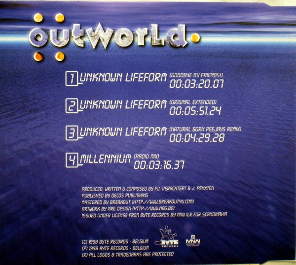 Outworld : Unknown Lifeform (CD, Maxi)