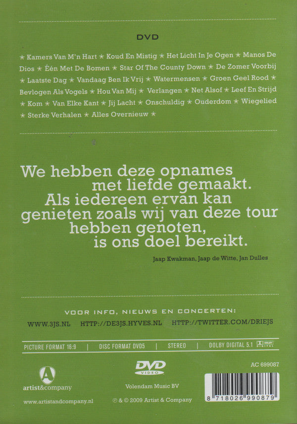 3JS : Akoesteren (Theatertour 2009) (DVD, Album, PAL)