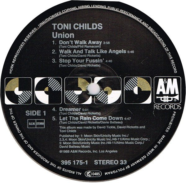 Toni Childs : Union (LP, Album)
