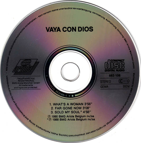 Vaya Con Dios : What's A Woman? (CD, Single)