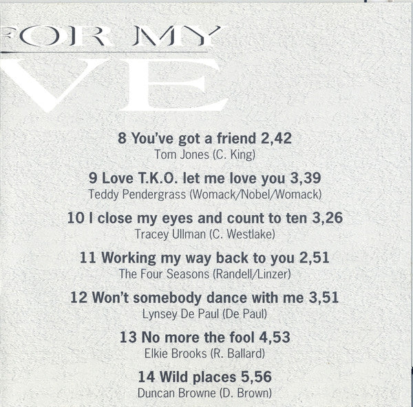 Various : Music For My Love (CD, Comp)