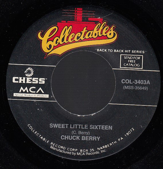 Chuck Berry : Sweet Little Sixteen / Promised Land (7", Single)