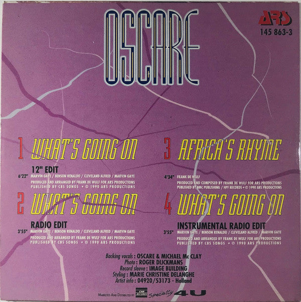 Oscare : What's Going On (CD, Maxi)