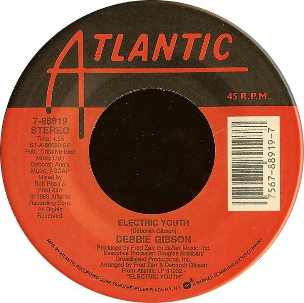 Debbie Gibson : Electric Youth (7", Single, Spe)