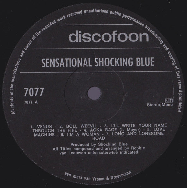 Shocking Blue : Sensational (LP, Comp)