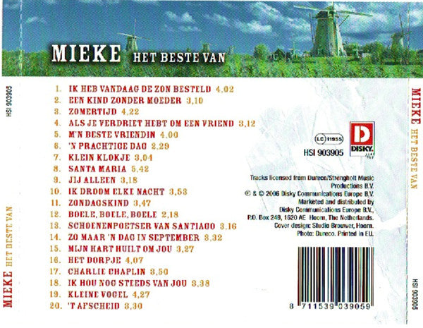 Mieke : Het Beste Van Mieke (CD, Comp)