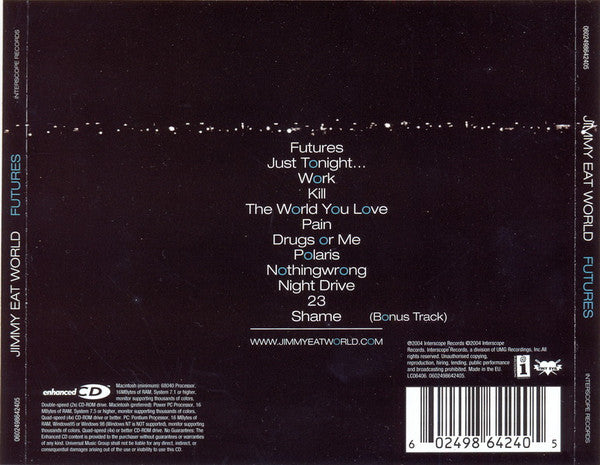 Jimmy Eat World : Futures (CD, Album, Enh)
