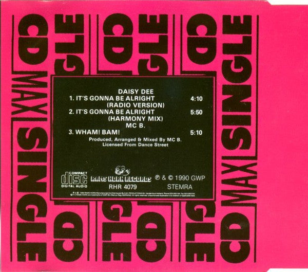 Daisy Dee : It's Gonna Be Alright (CD, Maxi)