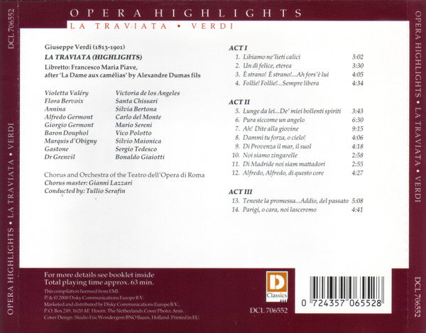 Giuseppe Verdi : La Traviata (CD, Album)