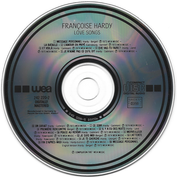 Françoise Hardy : Love Songs (CD, Comp)