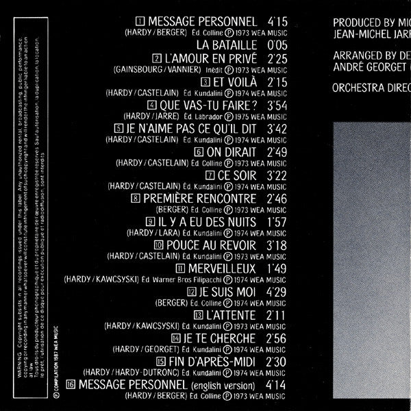 Françoise Hardy : Love Songs (CD, Comp)