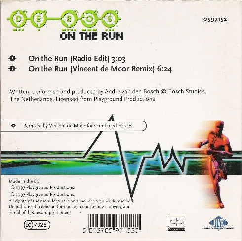 De Bos : On The Run (CD, Single)