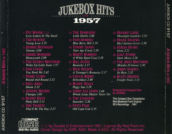 Various : Jukebox Hits Of 1957 (CD, Comp, RM)