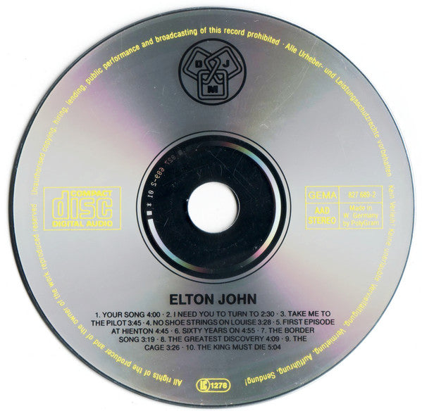 Elton John : Elton John (CD, Album, RE)