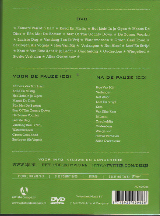 3JS : Akoesteren (Theatertour 2009) (DVD, Album, PAL + 2xCD, Album)