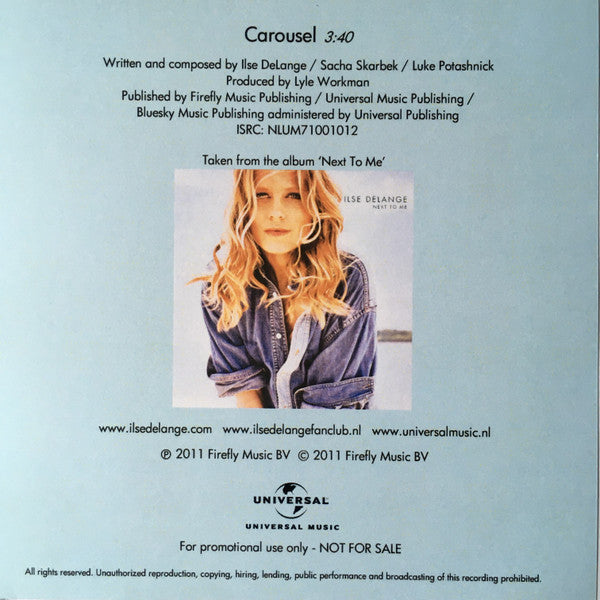 Ilse Delange : Carousel (CDr, Single, Promo)