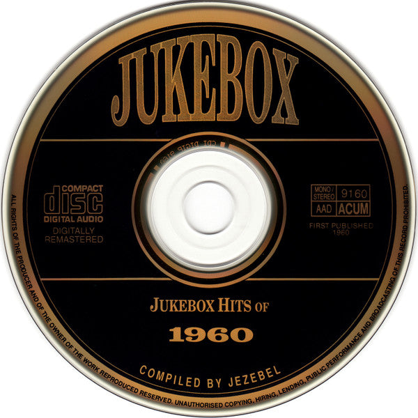 Various : Jukebox Hits Of 1960 (CD, Comp, RM)