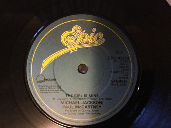 Michael Jackson / Paul McCartney : The Girl Is Mine (7")