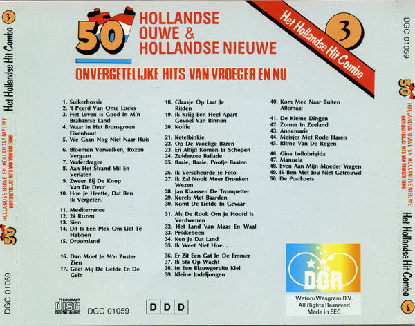 Het Hollandse Hit Combo : 50 Hollandse Ouwe & Hollandse Nieuwe - Onvergetelijke Hits Van Vroeger En Nu 3 (CD)