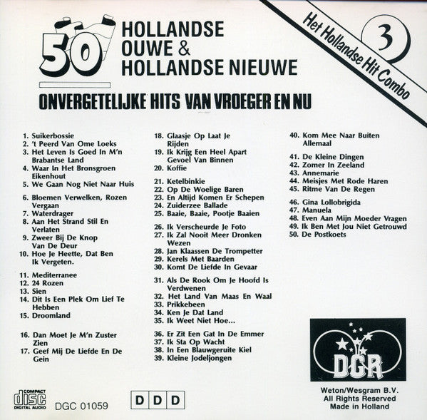 Het Hollandse Hit Combo : 50 Hollandse Ouwe & Hollandse Nieuwe - Onvergetelijke Hits Van Vroeger En Nu 3 (CD)