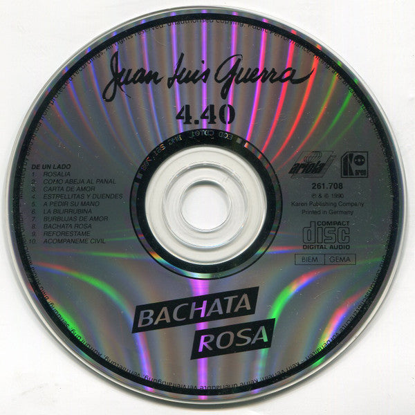 Juan Luis Guerra 4.40 : Bachata Rosa (CD, Album)