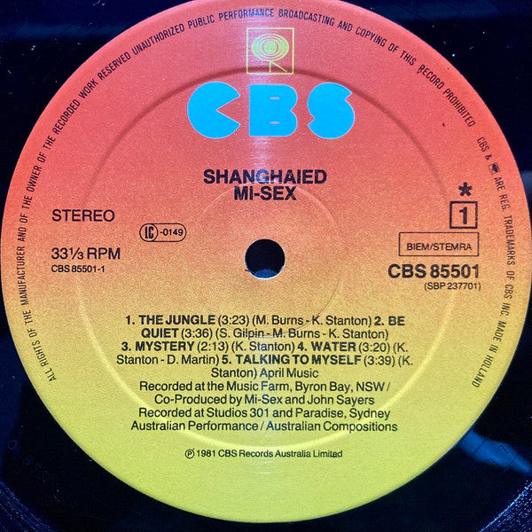 Mi-Sex : Shanghaied (LP, Album)