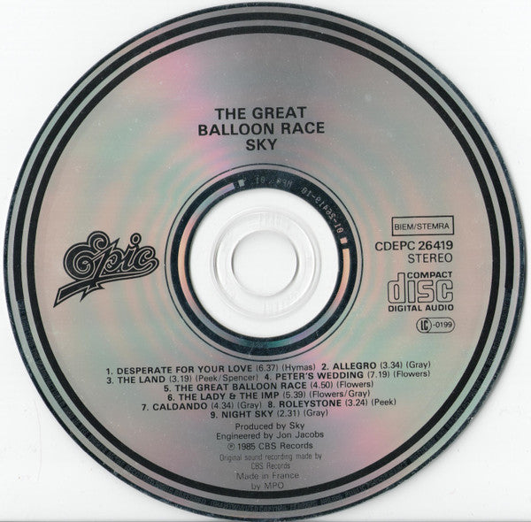 Sky (4) : The Great Balloon Race (CD, Album)