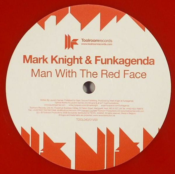 Mark Knight & Funkagenda : Man With The Red Face (12", S/Sided, Ltd, Red)