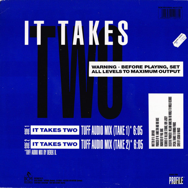 Rob Base & DJ E-Z Rock : It Takes Two (Derek B...Remix) (12", 2nd)