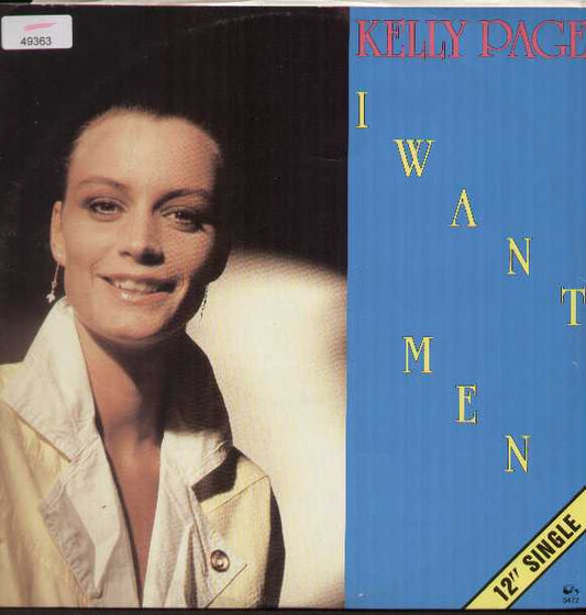 Kelly Page : I Want Men (12", Single)