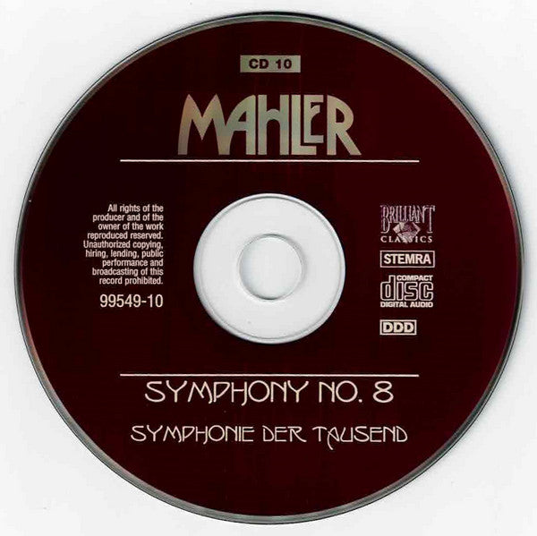 Gustav Mahler, Neeme Järvi : Symphony No 8 'Symphonie Der Tausend', In E Flat Major (CD, Album)