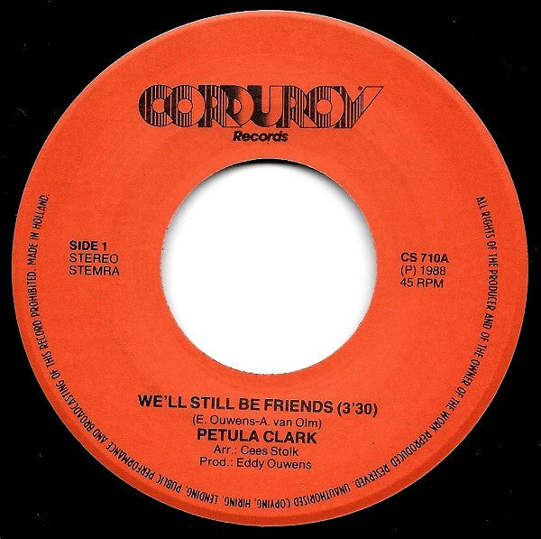 Petula Clark : We'll Still Be Friends (7", Single)