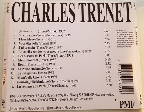 Charles Trenet : Les Plus Grands Artistes Français (CD, Comp)