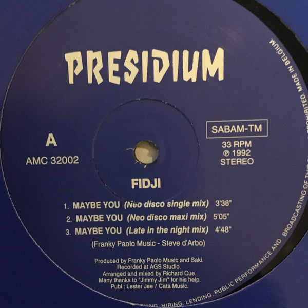 Fidji : Maybe You (12")