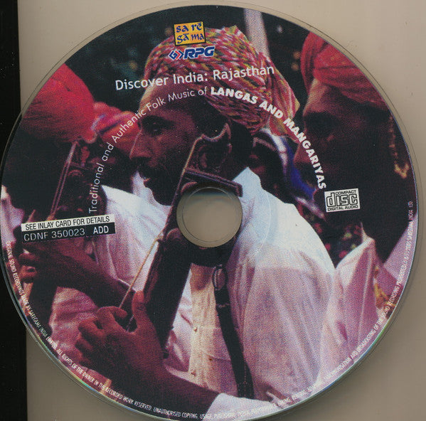 Kohinoor Khan : Discover India: Rajasthan (CD, Album)