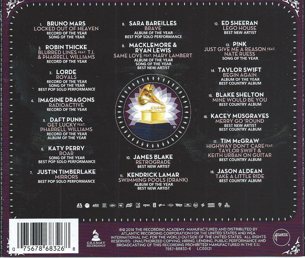 Various : Grammy 2014 Nominees (CD, Album, Comp)
