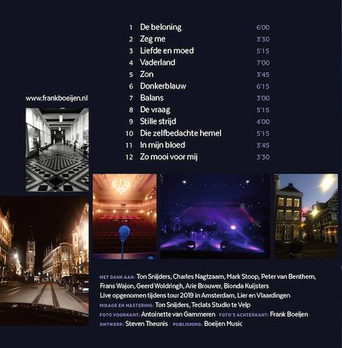 Frank Boeijen : Theatertour 2019 Live (CD, Album)