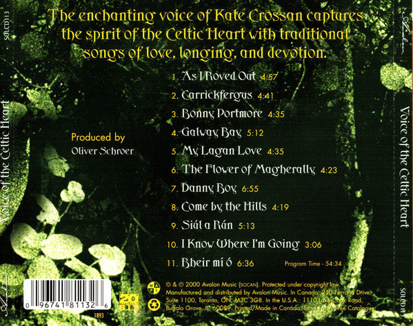Kate Crossan (2) : Voice Of The Celtic Heart (CD, Album)