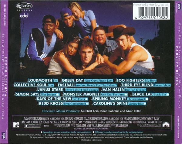 Various : Varsity Blues - Music From And Inspired By The Motion Picture (CD, Comp)