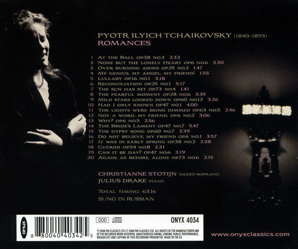 Pyotr Ilyich Tchaikovsky, Christianne Stotijn, Julius Drake : Romances (CD, Album)