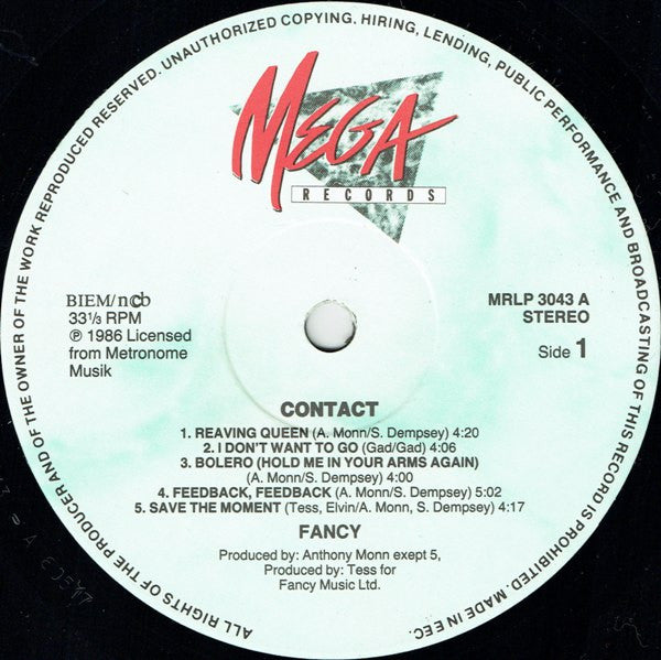 Fancy : Contact (LP, Album)