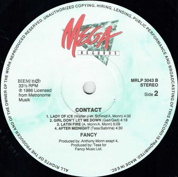 Fancy : Contact (LP, Album)